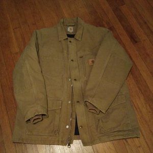 Tan Carhartt Sandstone Rancher - Duck Work Coat